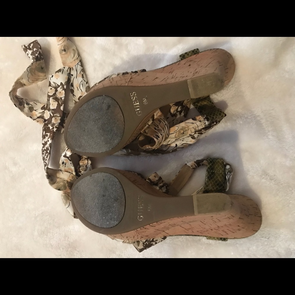 Guess Lace Up Cork Wedge - Picture 6 of 6